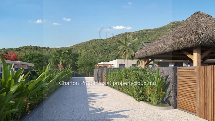 Villa contemporaine de 4 chambres avec vues panoramiques sur les montagnes à Tamarin