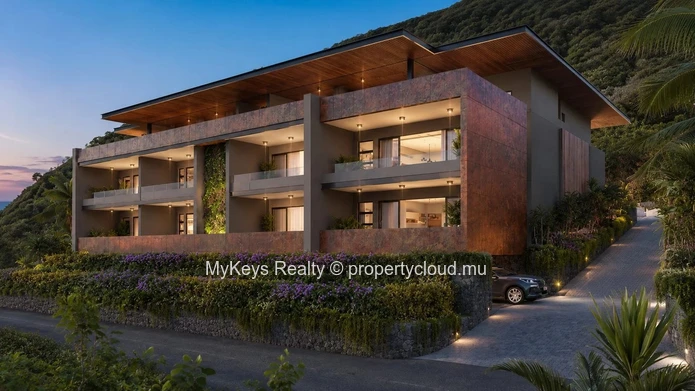 Appartement contemporain avec vue mer