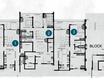 Appartement de 3 Chambres