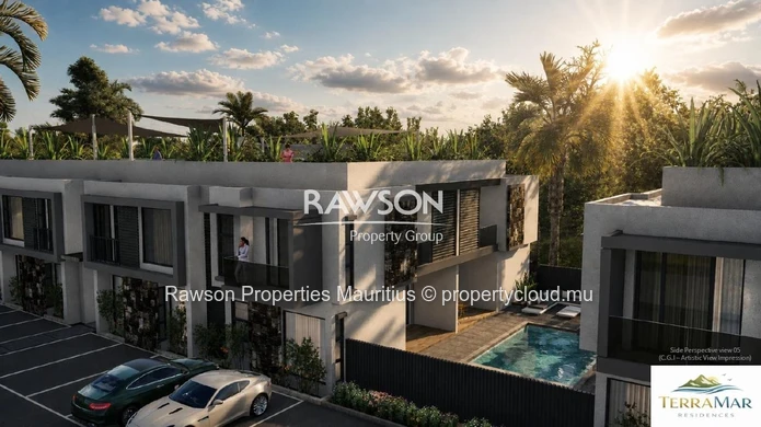 FOR SALE – First Floor Apartment with Private Rooftop Terrace | Green Creek, Flic en FlacJI