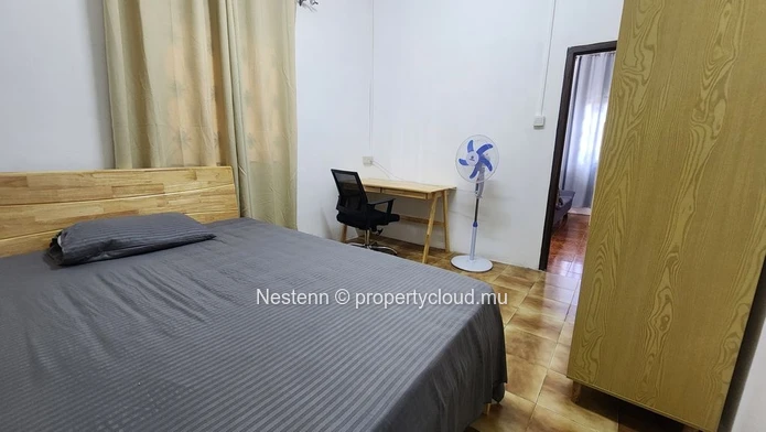 Modern furnished apartment in Beau Bassin 2 bedrooms 1 bathroom good condition ground floor close to shops and bus stop
