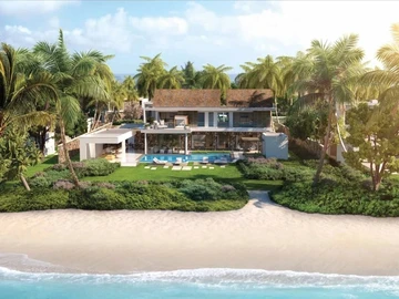 Exclusive beachfront villa for sale in a 5* resort in Poste de Flacq on the east coast of Mauritius