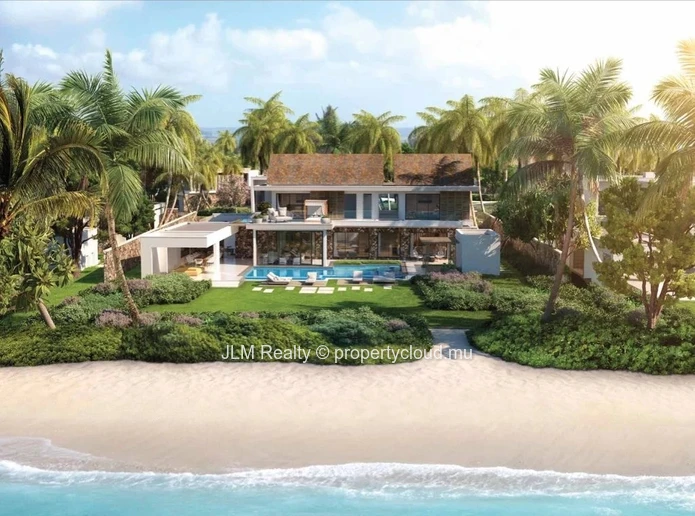 Exclusive beachfront villa for sale in a 5* resort in Poste de Flacq on the east coast of Mauritius
