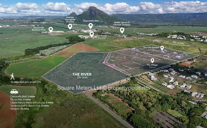 The River - Votre Terrain en pleine propriété au coeur de la smart city (Mandat exclusif)
