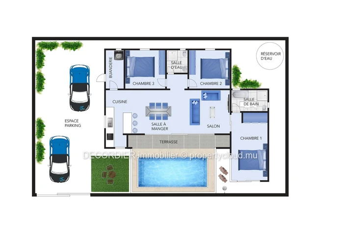 Maison avec piscine privée à Calodyne
