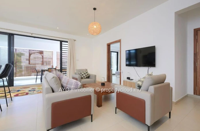 Penthouse de haut standing offrant 3 chambres avec vue sur mer à Trou aux Biches