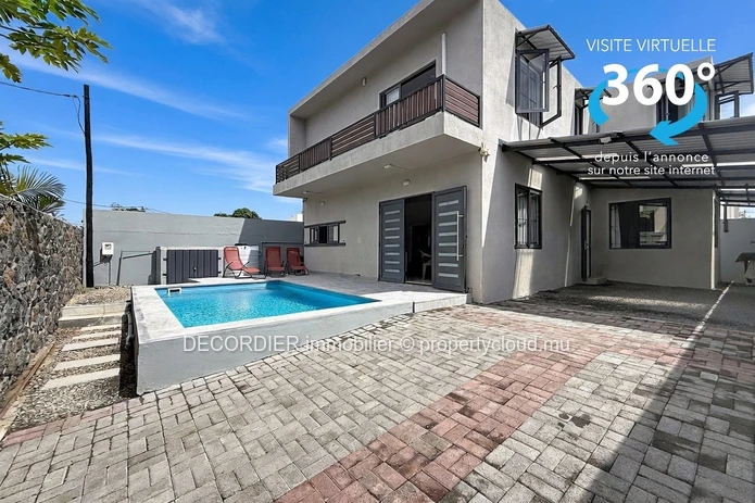 Modern two-storey house with swimming pool