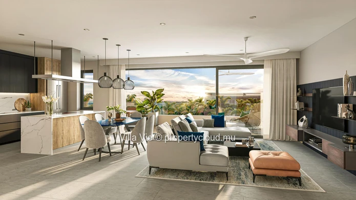 Mont Choisy - Beautiful 3 bedrooms apartment with common pool 