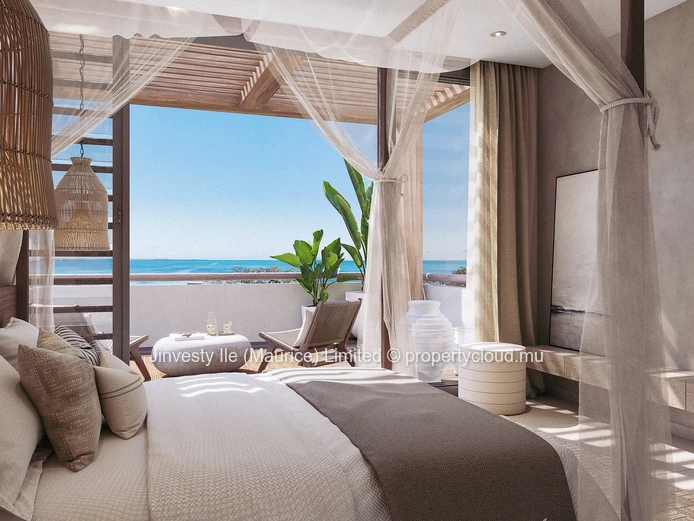 JINVESTY île Maurice : Penthouse de 2 chambres avec piscine privée et terrasses à Roches Noires €  |  228,53 m²
