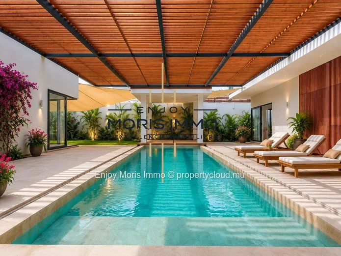 Villa moderne neuve 4 Chambres avec Piscine – À vendre à Grand Baie