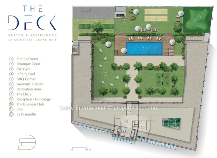 Appartement PDS de 100m² à Grand Baie, avec piscine commune, salle de gym et proche de toutes commodités. Prix: Rs.