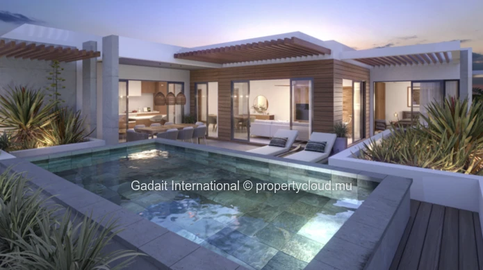 Luxury Residence: Penthouse with Private Plunge Pool in Pereybère, Grand-Baie