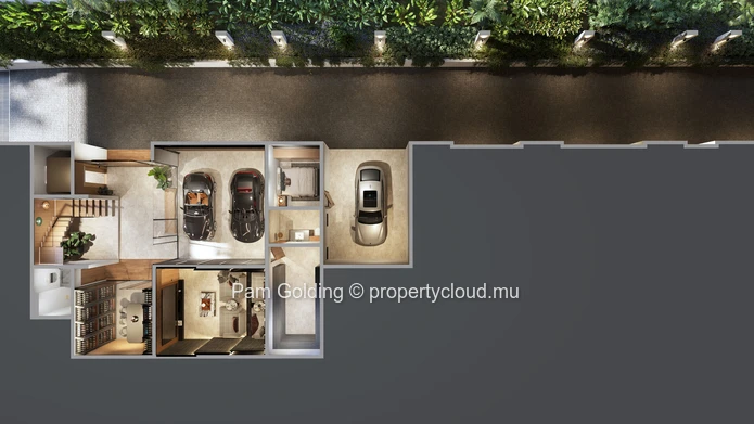 Villa PDS à vendre à Trou aux Biches, surface habitable de 817m² sur terrain de 1.317m², 4 chambres, piscine privée, ...