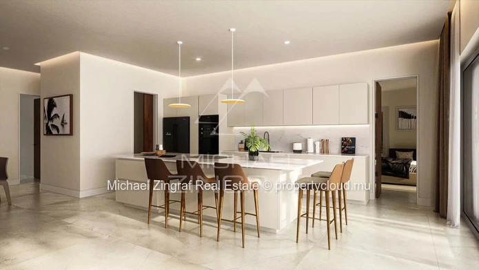 Sky villa with panoramic seaviews in Pereybere