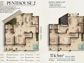 Appartement de 3 Chambres