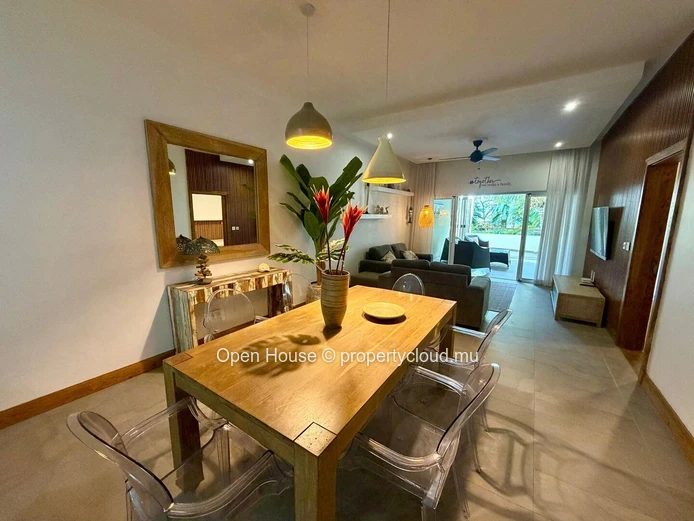 Furnished 2-Bedroom Apartment with Private Pool in Bain Boeuf