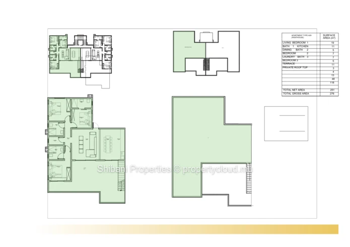 Beach side Top Floor Apartment for SALE with Private Rooftop - Flic en Flac