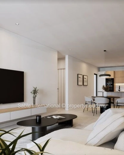 Penthouse R+2 224m², Tamarin - Rivière Noire, piscine privée, proximité écoles, bus, golf, hôpital, magasins.