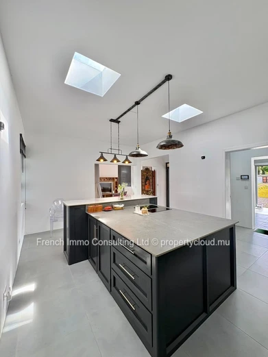 Vaste villa de 4 chambres sur 1477 M2 de jardin et piscine a calodyne