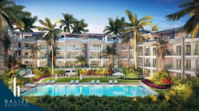Penthouse 3 ch. avec piscine, étrangers acceptés – Cap Malheureux