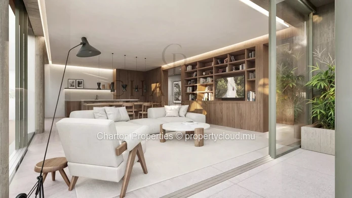 3-bedroom en suite apartment with unobstructed lagoon view in Roches Noires