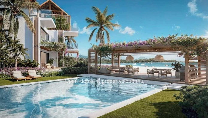 Appartement à vendre à Rivière Noire – Black River, avec piscine, garage, vue mer et accessible aux étrangers.