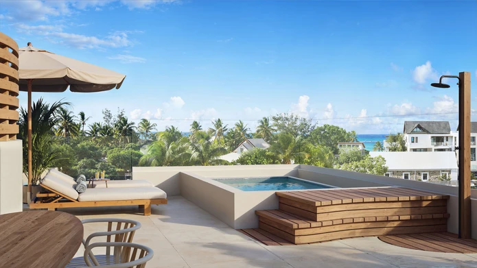 Élégants penthouses de 3 ch vue mer & à 2 minutes de la plage à Pointe aux Canonniers – Île Maurice