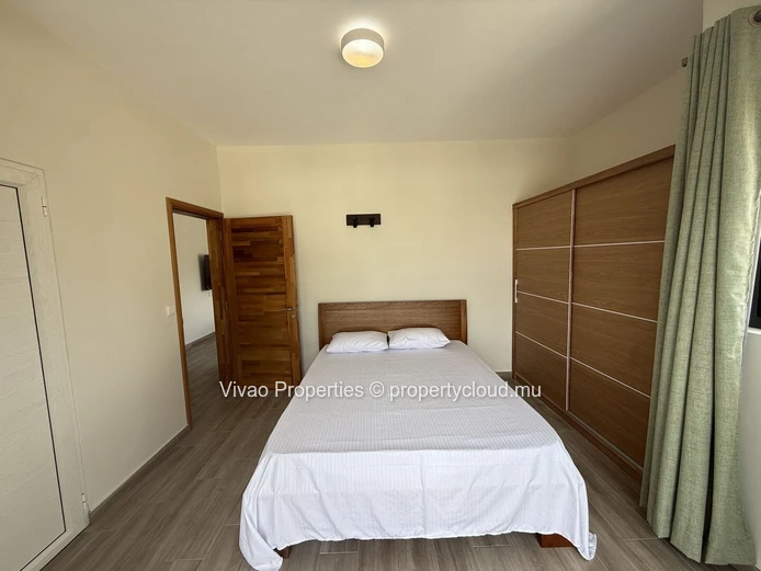 Furnished apartment for rent with 3 bedrooms and pool in La Preneuse, Black River - Rs 60,000/month.