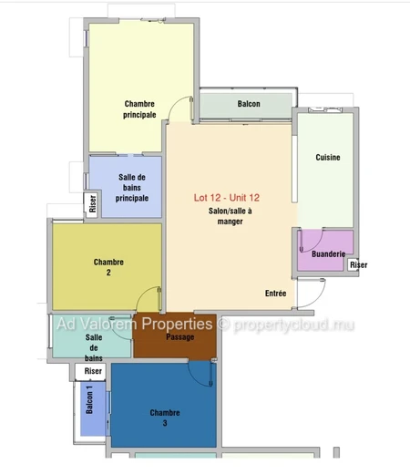 Appartement 3 chambres en construction – Promenade d'Helvetia, Moka | Livraison décembre 2026