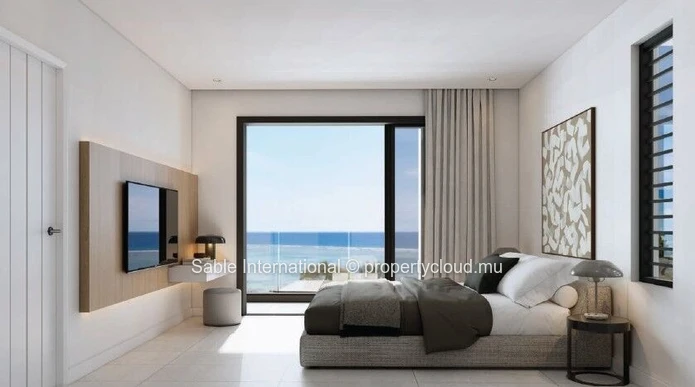 Penthouse R+2 224m², Tamarin - Rivière Noire, piscine privée, proximité écoles, bus, golf, hôpital, magasins.