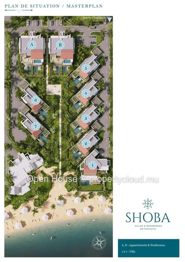 Villa Feet in the water in Wolmar, West. Surface area of 462m², land of 1,035m², 4 bedrooms, private pool. Accessible...