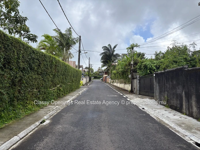 1,015 m² Corner Plot on Quiet Tree-Lined Street, Curepipe