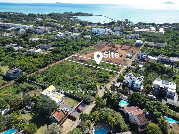 Prime land for sale in Grand Gaube 25 Perches with sea access close to school and shops perfect for your project