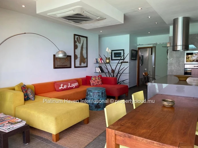 Penthouse 2 ch | 90 m², piscine & bord de mer à Pereybere