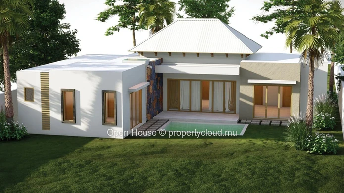 "Stunning Mauritian Villa with Private Pool in Cap Malheureux - 151m² Living Space, Close to Schools and Shops! Only ...
