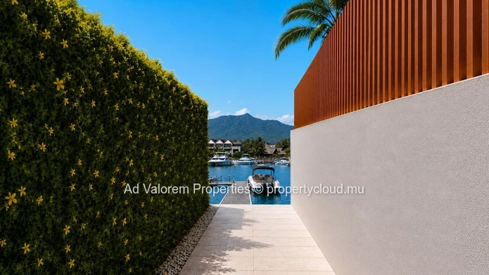 Villa contemporaine d’exception au cœur de La Balise Marina – Rivière Noire!