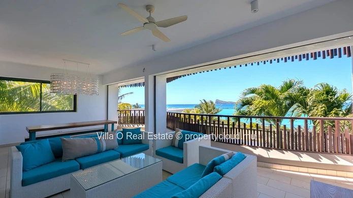Breathtaking view from this beautiful apartment in a waterfront secure residence, with a lovely pool on the deck amid...