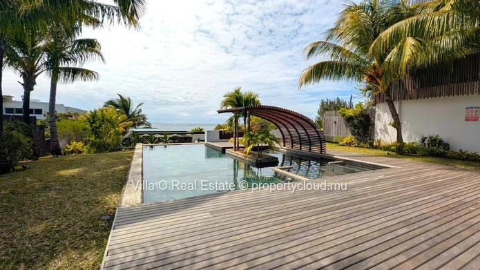 Breathtaking view from this beautiful apartment in a waterfront secure residence, with a lovely pool on the deck amid...