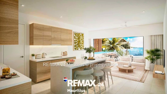 Penthouses de 3 chambres en suite situés en bord de mer à Tamarin, au sein d’une résidence sécurisée