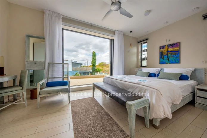 Spacious and newly built furnished villa for rent at Flic en Flac West Coast.
