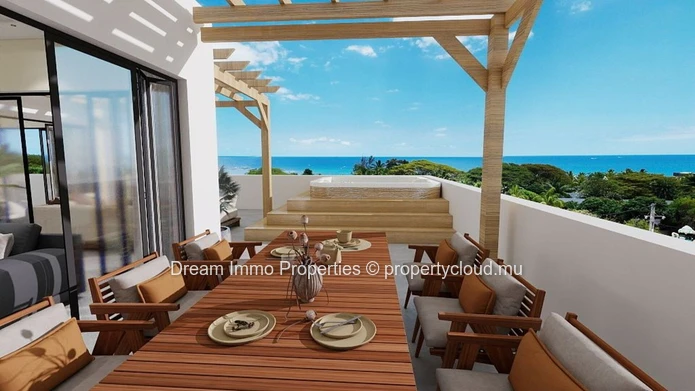 1 minute à pieds de la mer ! Penthouses vue mer & proche mer à Flic en Flac - Ile Maurice
