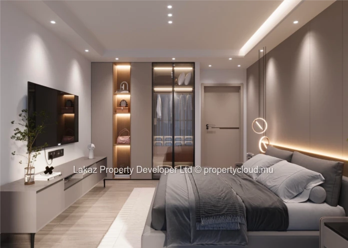 Modern Off-Plan Apartment with Roof-Deck Pool in Pereybere
