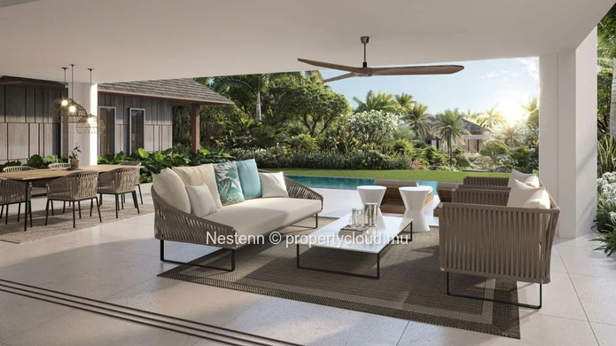 Villa contemporaine de 4 chambres dans un des domaines les plus prestigieux de l'Ile. 