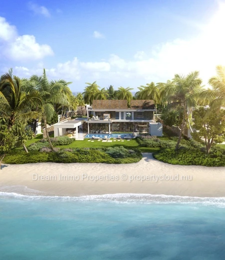 Amazing Beachfront Villas Access To Foreigners Within A Luxury Residence - Unique In Mauritius