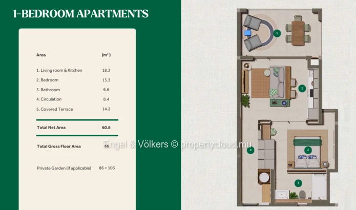 A New Lifestyle Destination – 1-Bedroom Apartment