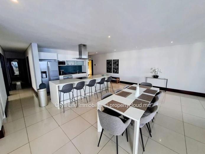 3-Bedroom Furnished Apartment for Rent in Grand Baie with Pool