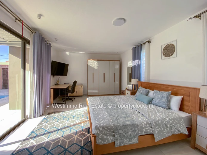 Modern contemporary villa for rent in Grand Baie