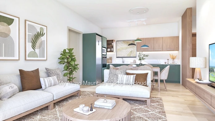 New 3-bedroom apartment in seaside village with golf course