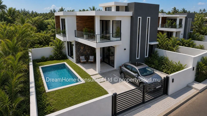 Modern 4-bedroom villa with private pool in the heart of Grand Baie