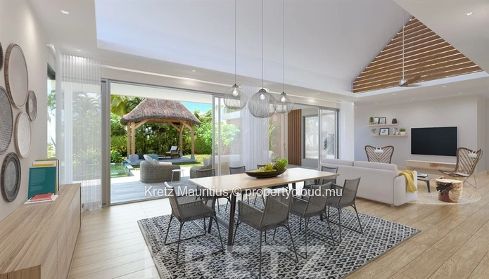 Une villa authentique nichée entre jardins tropicaux et lagon de Pointe d'Esny